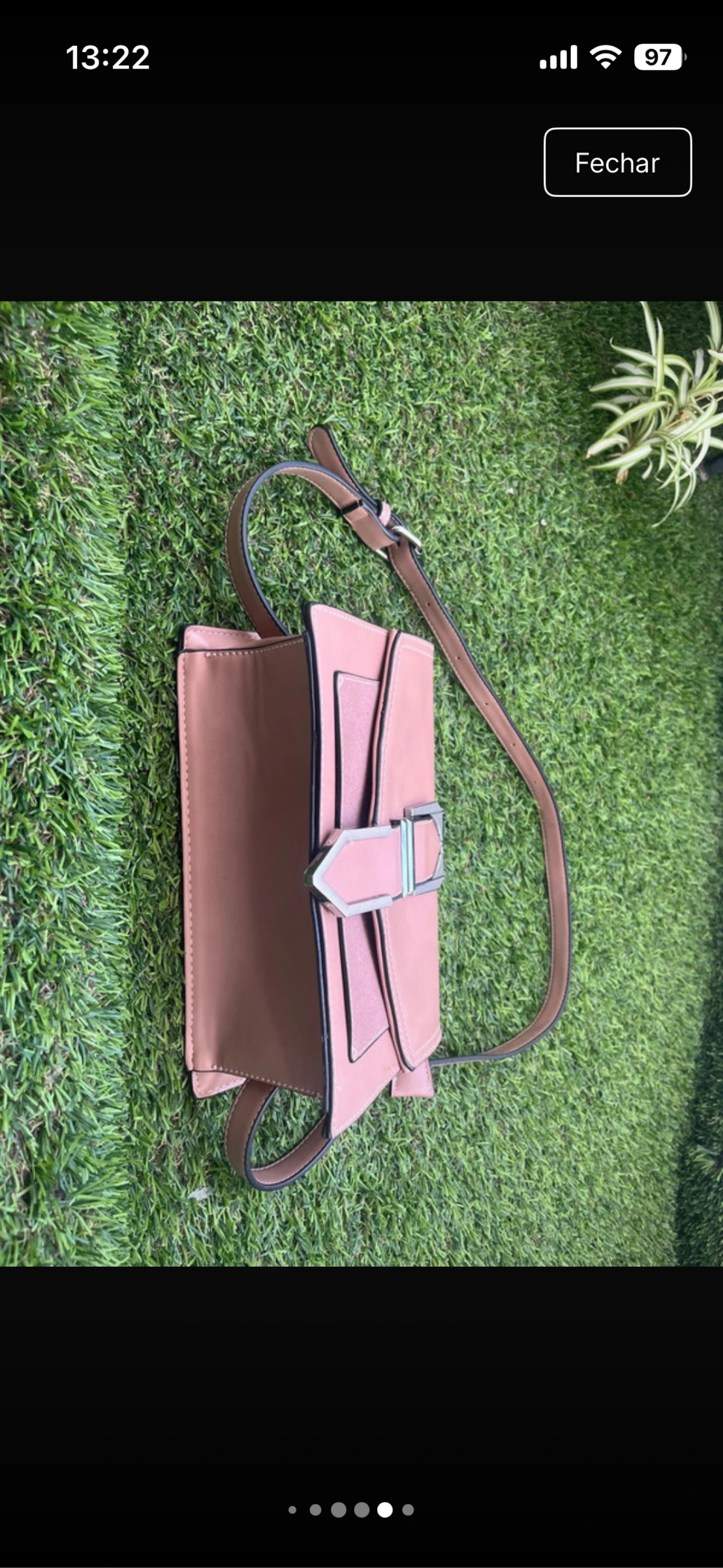 Sac à main rose/beige neuf – photo 7